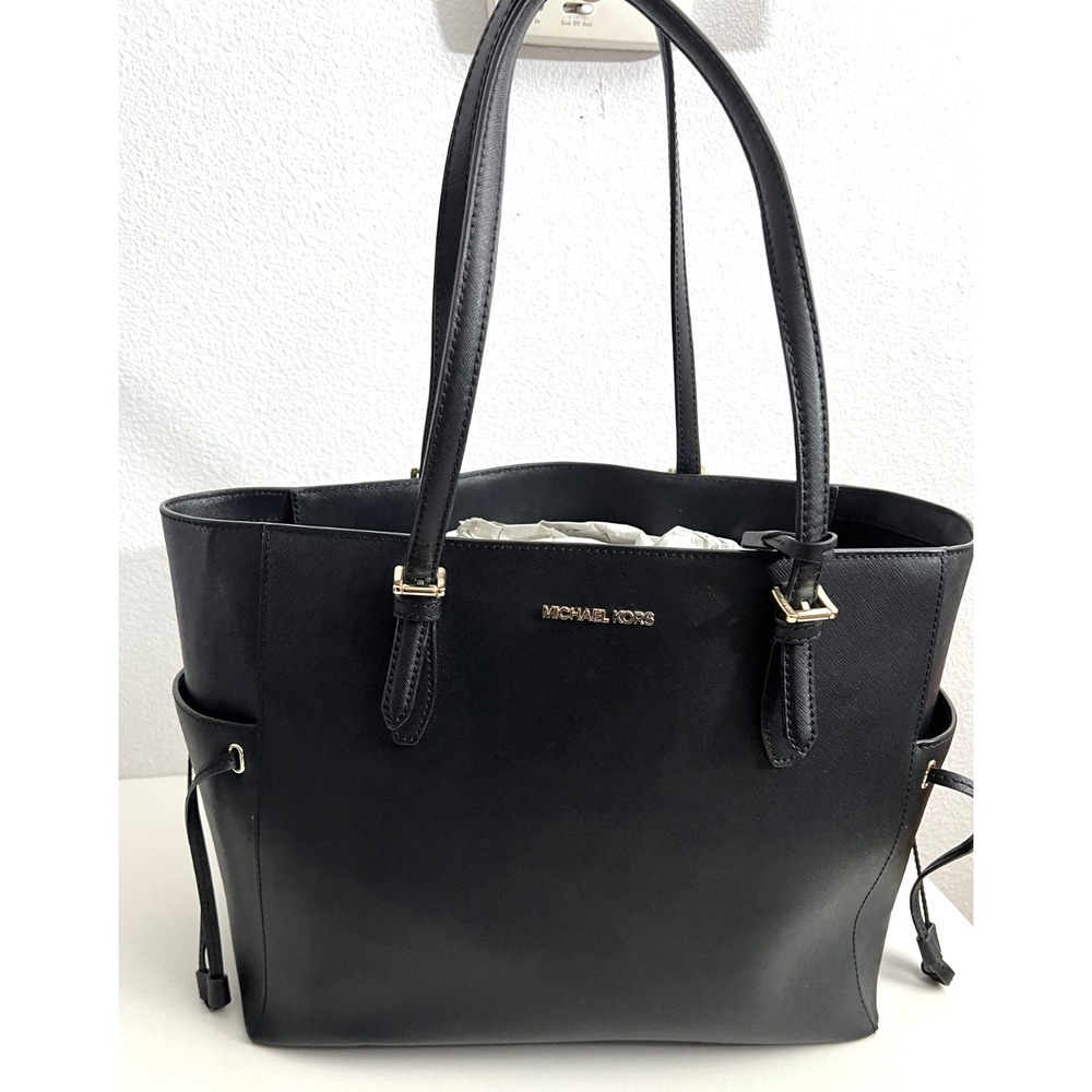 MICHAEL‎ KORS LARGE GILLY TOTE SHOULDER BAG PURSE HANDBAG BLACK MK